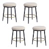 PAGED 24.75"Counter and Bar Stools with Sponge Cushion,Chic Barstools for Kitchen and Dining Room,Set of 2 - 3 of 4