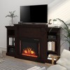 CLIHOME 70.2-in W TV Stand with Fan-forced Flat wall Electric Fireplace with Remote Control Included - 3 of 4