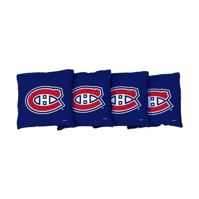 NHL Montreal Canadiens Corn-Filled Cornhole Bags Navy Blue - 4pk