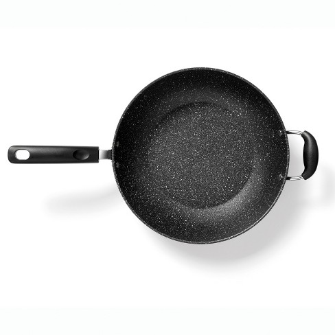 The Rock By Starfrit 12 Aluminum Fry Pan With Stainless Steel