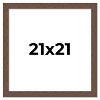 PosterPalooza | 21x21 Wide Barnwood Picture Frame, UV Acrylic, 6 Finishes - Grey, Brown, White, and Black - 2 of 4