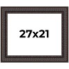 PosterPalooza | 3.5" Wide Ornate Brown Picture Frame - UV Acrylic, Backing Board, Hanging Hardware Included - 2 of 4