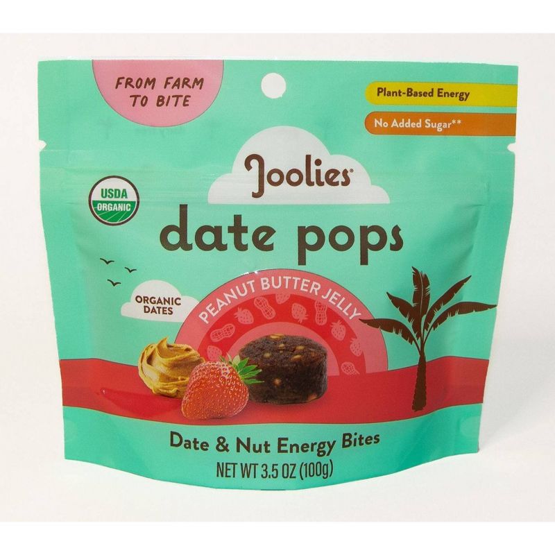 Joolies Organic Peanut Butter Jelly Date Pops - 3.5oz, 1 of 4