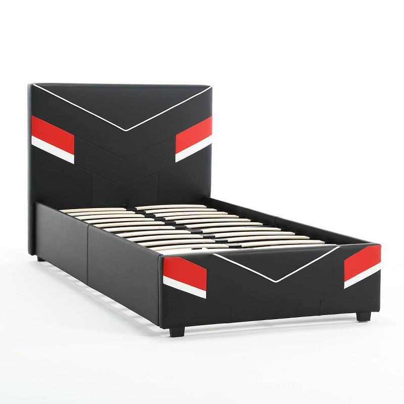Orion eSports Gaming Bed Frame Black/Red - X Rocker, 3 of 13