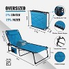 Summit Adventure Oversized Foldable Chaise Lounge with Cushion – Reclining Camping Cot for Indoor & Outdoor Use – Patio, Backyard, Beach - 4 of 4