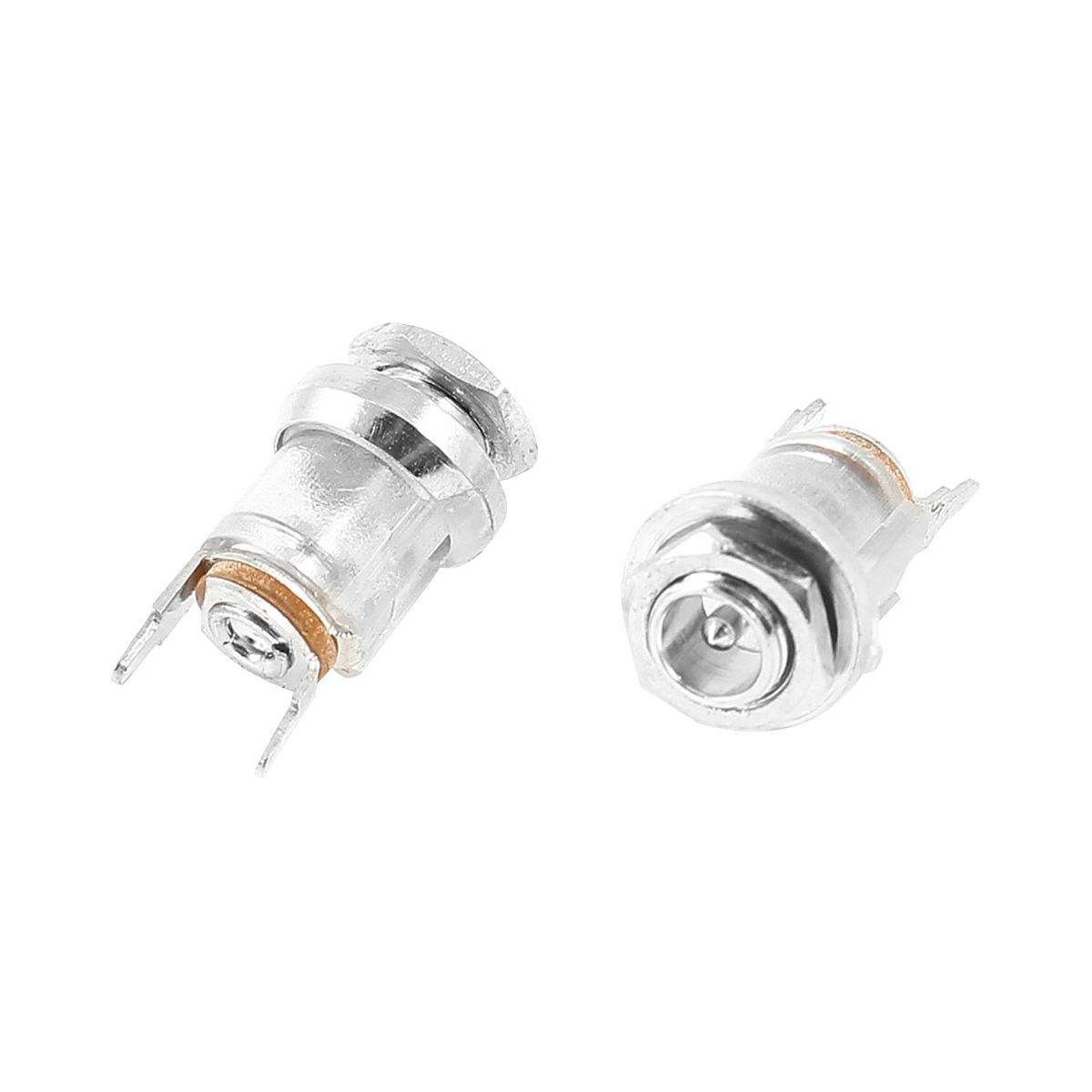 Unique Bargains Metal Plastic DC Power Jack Socket 16 x 9mm 2 Pcs