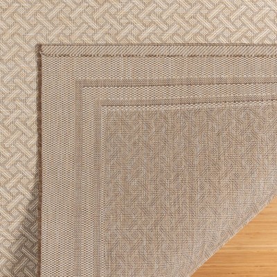 Havana Sand 6' x 9' Synthetic Flat Woven Indoor/Outdoor Rug