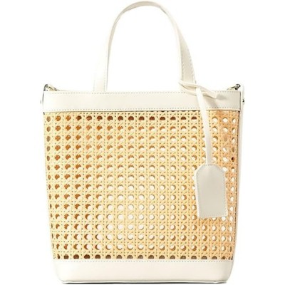 FATMOON Straw Beach Bag for Women Summer Woven Rattan Tote Bag Straw Purses and Handbags for Vacation with Pendant