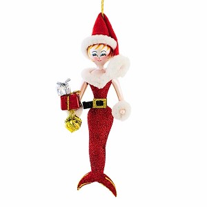 Italian Ornaments 6.75 In Santa Mermaid Ornament Italian Mrs Claus Tree Ornaments - 1 of 4