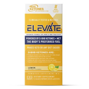 Real Ketones Prime Elevate Sticks - Lemon - 10pk - 1 of 4