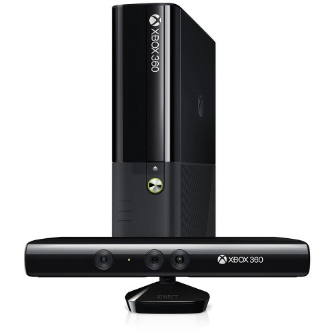 Microsoft Xbox 360 E 4gb Black Console With Kinect Sensor 