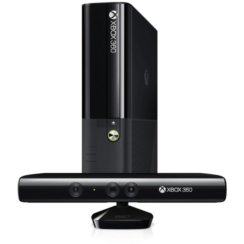 Microsoft Xbox 360 E 4gb Black Console With Kinect Sensor Manufacturer  Refurbished : Target