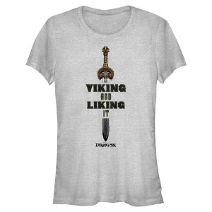 Juniors How to Train Your Dragon Viking And Liking It T Shirt - 1 of 4