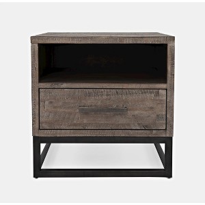 Jofran,East Hampton Distressed Solid Wood End Table - 1 of 4