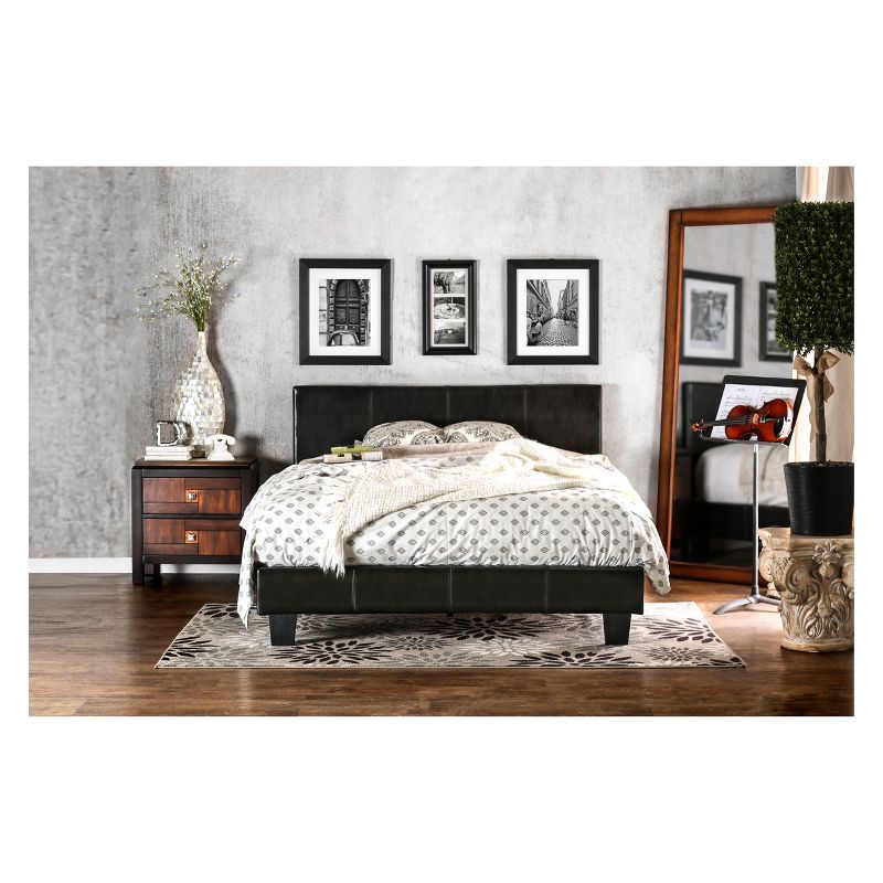  Lizsa Leatherette Upholstered Eastern Bed - HOMES: Inside + Out, 3 of 6