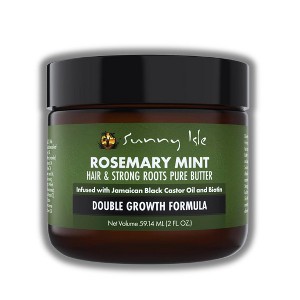 Sunny Isle Rosemary Mint Hair & Strong Roots Pure Butter Double Growth Formula | Infused with Biotin & Jamaican Black Castor Oil (2 oz) - 1 of 2