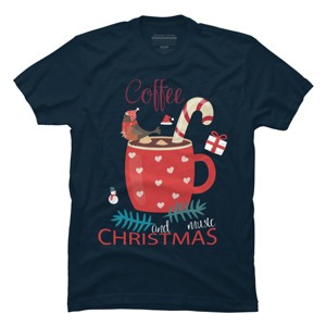 Men's Design By Humans Merry Christmas Treasure box By funkprints T-Shirt - 1 of 4