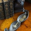 Slickblue Cast Iron Mustache Tray, Black Brown Decorative Catch-All for Keys, Coins, or Jewelry - 2 of 3