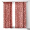 Schatzi Brown Ingrid Floral Copper Set of 2 Panel Blackout Window Curtain - Deny Designs - image 3 of 4