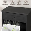 Tilt Out Trash Cabinet, Dog Proof 10 Gallon Garbage Can Cabinet with Deodorizing Function - 3 of 4