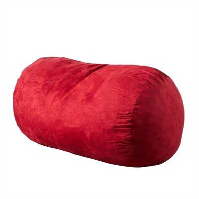 OUTSUPPLY Cylindrical Bean Bag Chair, Removable Washable Cover, High-Density Foam Filled, Modern Home Decor