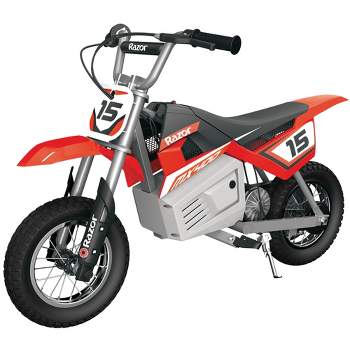 Razor MX400 Dirt Rocket 24V Electric Toy Motocross Motorcycle Dirt Bike, Red