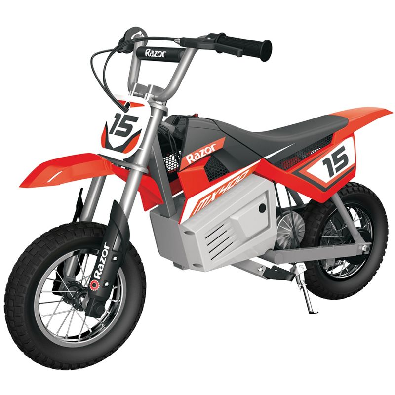 Razor MX400 Dirt Rocket 24V Electric Toy Motocross Motorcycle Dirt Bike, Red, 1 of 7