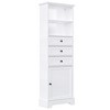 NicBex 67" Tall Freestanding Bathroom Storage Cabinet with 3-Drawer,Bathroom Floor Cabinet with Adjustable Shelves for Living/Office - 2 of 4