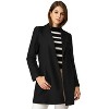 INSPIRE CHIC Women's Regular Fit Notched Lapel Long Sleeve Buttoned Classic Coat - image 2 of 4