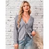 Clearlove Cardigan Sweaters for Women Cropped Tie Front Lightweight Cardigan Long Sleeve Chic Fall Shrugs - 2 of 4