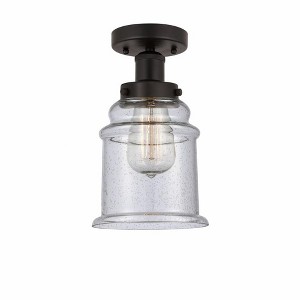 Canton - 1 Light Semi-Flush Mount In Industrial Style-11 Inches Tall and 6 Inches Wide - 1 of 1