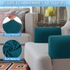 Unique Bargains Non Slip Scratch Resistant Soft Armchair Slipcovers with Twist Pins 2 Pcs - 4 of 4