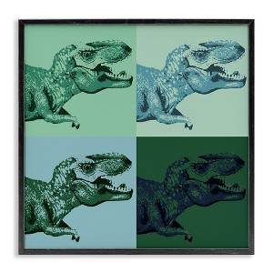 Stupell Industries Vintage Roaring T-Rex Dinosaur, 17" x 17" - 1 of 4