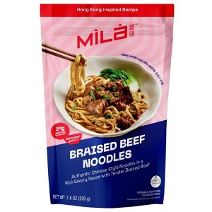 MiLa Frozen Braised Beef Noodles - 7.8oz - 1 of 4