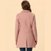 INSPIRE CHIC Women's Notched Lapel Single Breasted Outwear Fall coat - 4 of 4