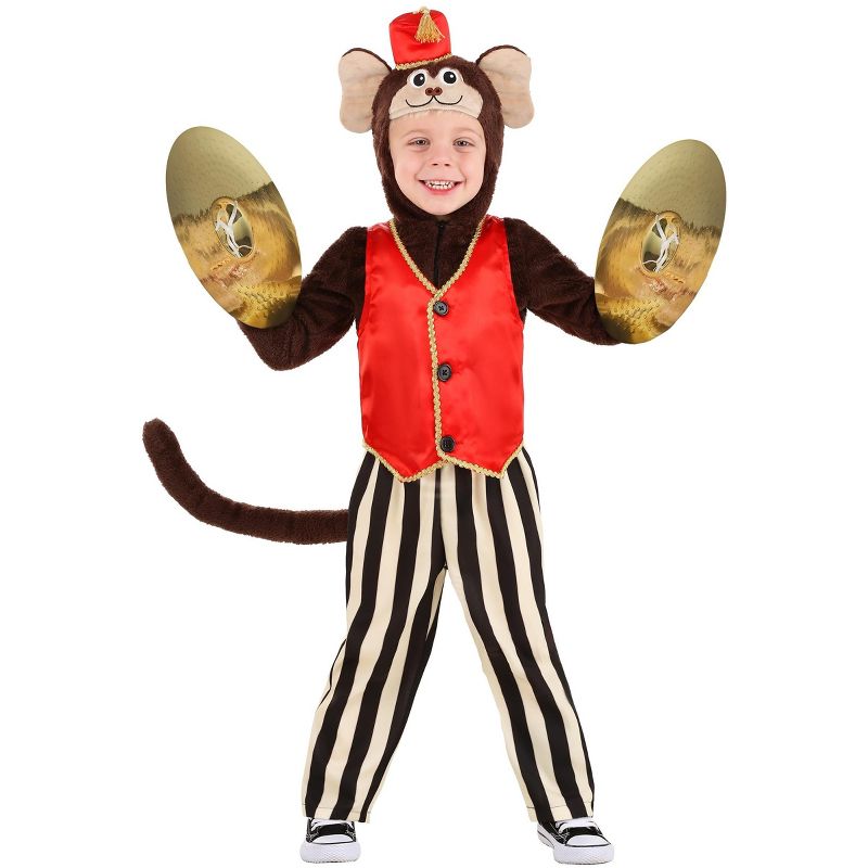 HalloweenCostumes.com Circus Monkey Costume For Toddlers, 2 of 4
