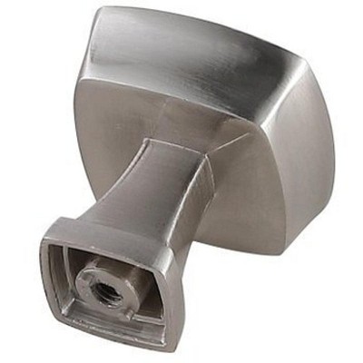 Brushed Nickel 1.3" Square Drawer Knob Set