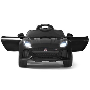 Infans 12V Jaguar F-Type SVR Licensed Kids Ride On Car w/ MP3 & Lights Black - 1 of 4