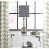 Cal Lighting 100W Tapron Metal Accent Lamp - Brushed Steel - 2 of 2