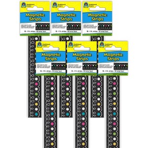 Teacher Created Resources® Chalkboard Brights Magnetic Strips, 12 Feet Per Pack, 6 Packs - 1 of 2