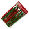 Chef Craft Flexible Plastic Christmas Colors Drinking Straws, 100 pack Green and Red - 3 of 4