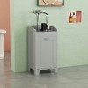 Resenkos Laundry Cabinet, Laundry Hamper Cabinet,Tilt-out Laundry Storage Cabinet with Tabletop and Compartment Hamper, Gray - 4 of 4