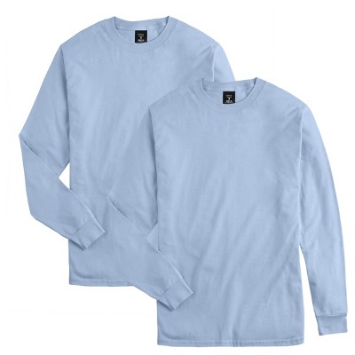 Hanes Beefy-T Unisex Long-Sleeve T-Shirt, Value 2-Pack