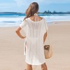 Women's Tie the Knot White Sheer Beach Cover-Up Mini Dress - Cupshe - 3 of 4