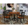 Hollywood Regency Dining Set - 5Pc Round Table & 4 Chairs - 42 Inch - Elegant Dining Room Furniture - 2 of 4