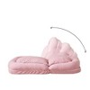 NicBex Modern Adjustable Lazy Sofa Chair, Comfy Trifold Sofa Bed for Bedroom, Living Room to Read, Watch TV, Pink - 4 of 4