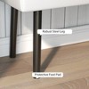 TiramisuBest Button Tufted Bed Bench - Upholstered with Arms & Solid Wood Legs, Black - 4 of 4
