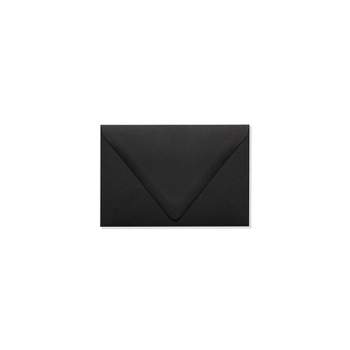 50 Pack Black 4x6 Envelopes with Gold Lining for Birthday Greeting