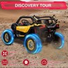 Jojoka 2 Seater 24V Ride on UTV Car 4WD 300W Motors Electric Vehicle w/Remote Control, 4 Shock Absorbers, Leather Seats, Music - 3 of 4