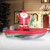 Occasions 10' Inflatable Fishing Santa, 6 ft Tall, Multicolored - 2 of 3